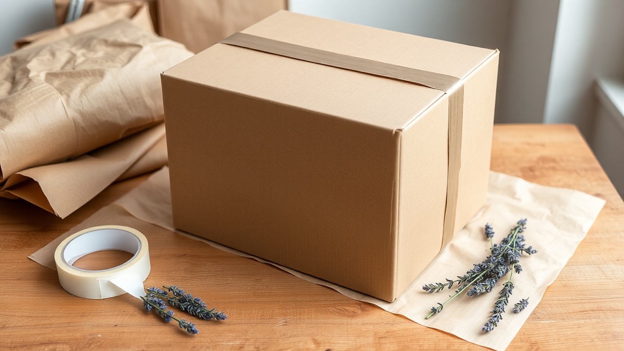 A beautifully wrapped package being handed to someone with a heart in their hand illustration